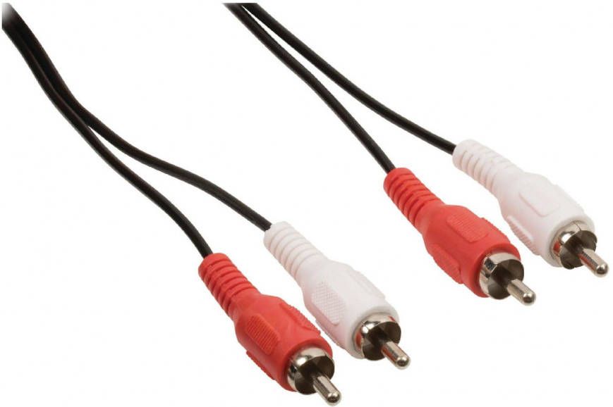 Maxtotaal_nl Valueline 5.00 Stereo Audiokabel 2x Rca Male 2x Rca Male Zwart